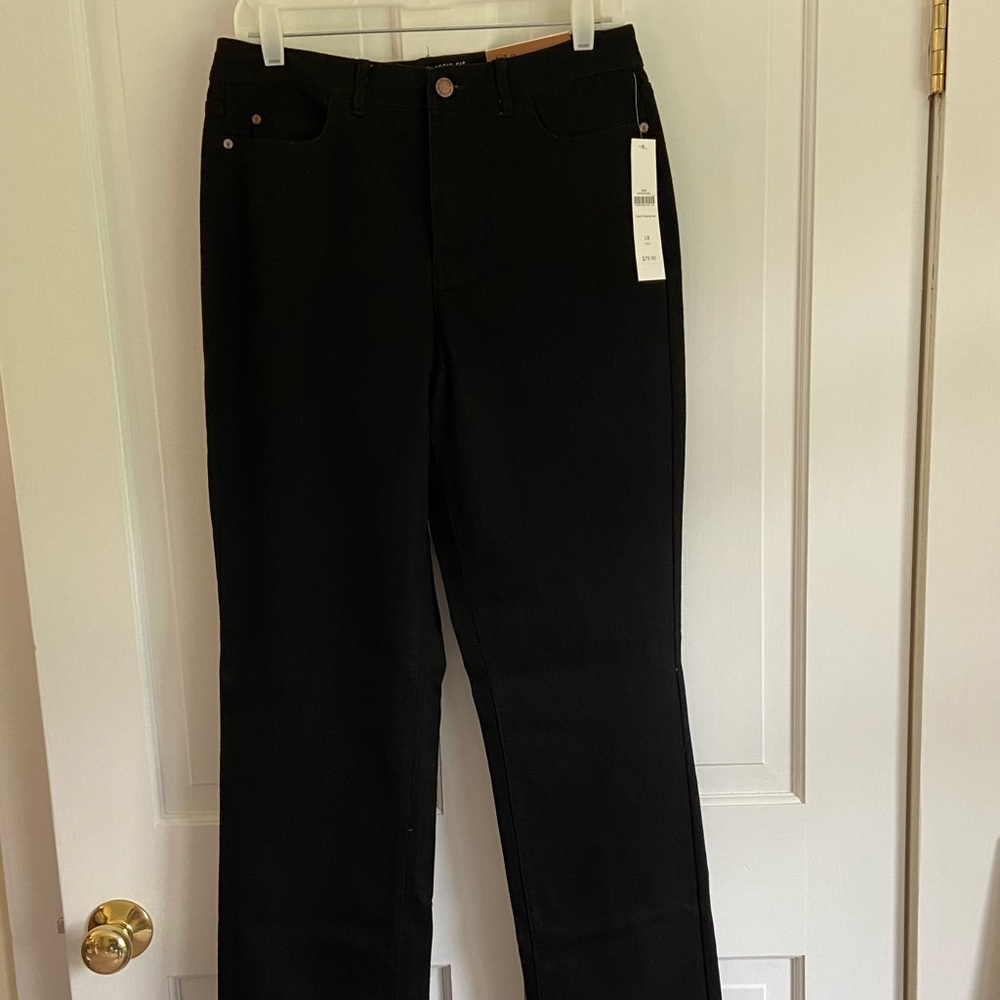 Coldwater Creek Black Straight Leg Jeans